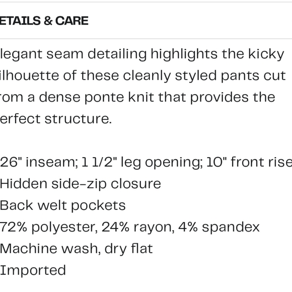 ATM Anthony Thomas Melillo Ponte Knit Kick Flare Stretch Cropped Pants - Picture 7 of 8